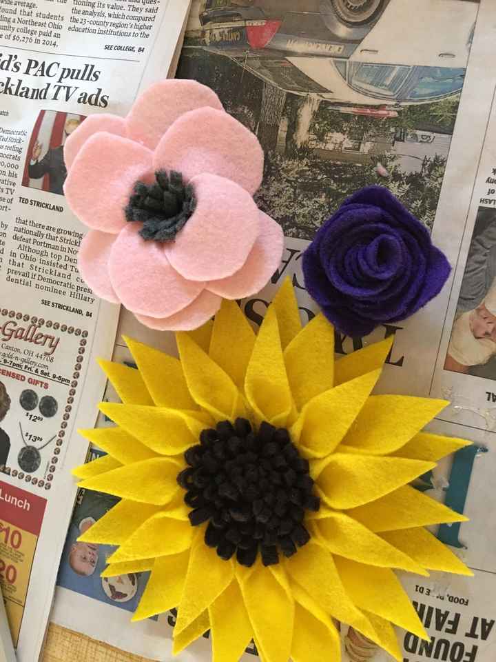 Fabric flowers