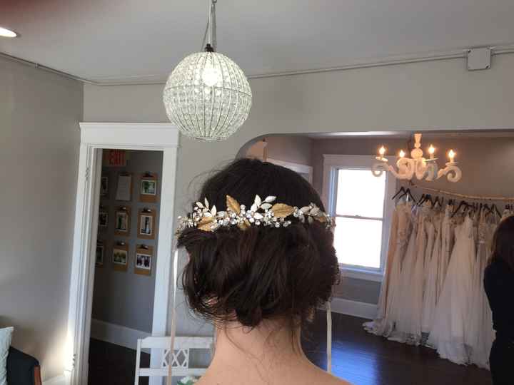 What kind of headpiece are you going with?