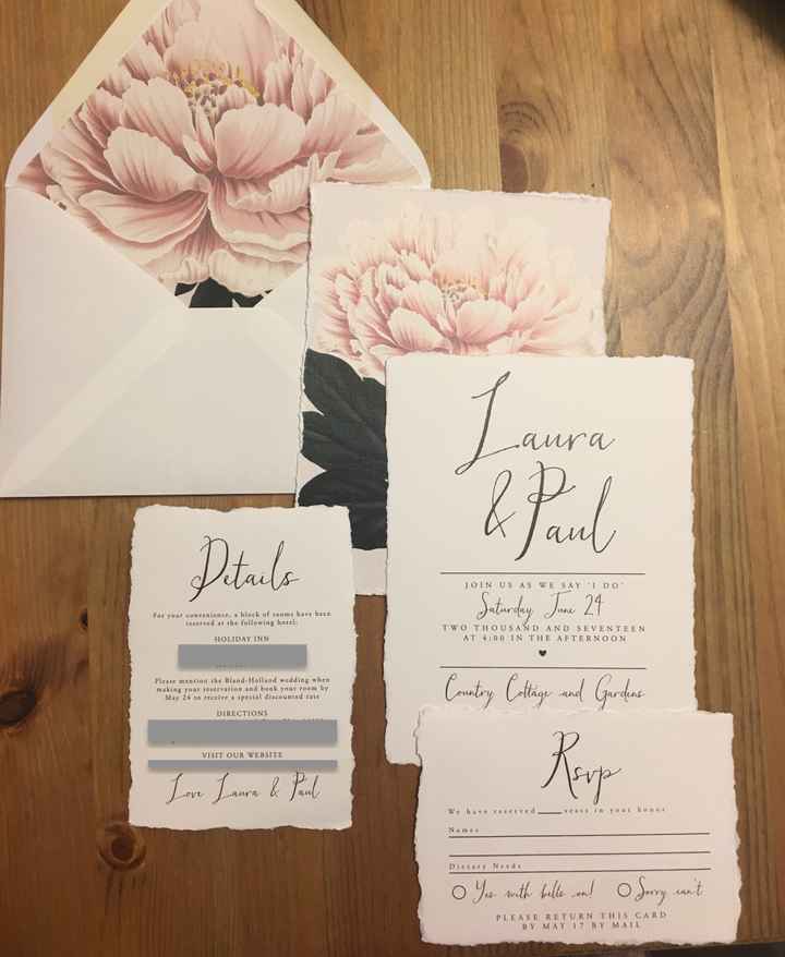 Show me your rustic/vintage wedding invitations please?