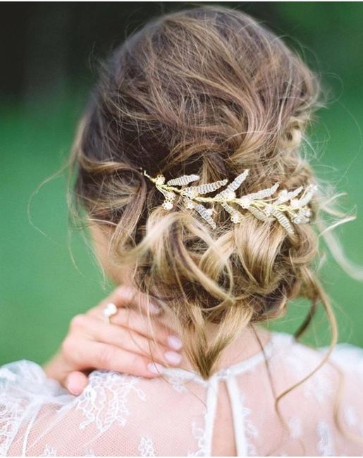 Hair ideas for dress- strapless.