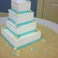 beach theme wedding cake decision