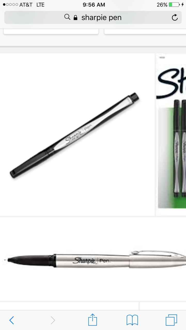 Guest heart drop box frame- what pen/marker to use?