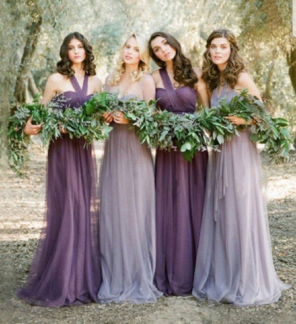 Mismatched bridesmaid dresses - 1