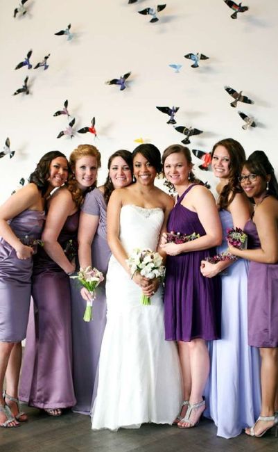 Mismatched bridesmaid dresses - 3