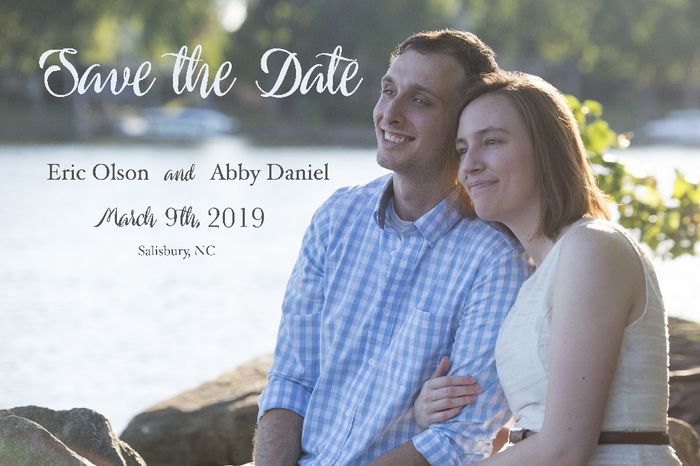 Save-the-dates: photo or no photo? - 1