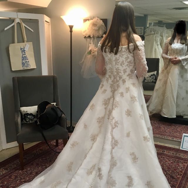 How much was your wedding dress? 1