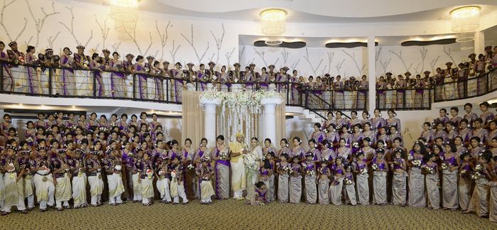 No offense to those with large bridal parties.........