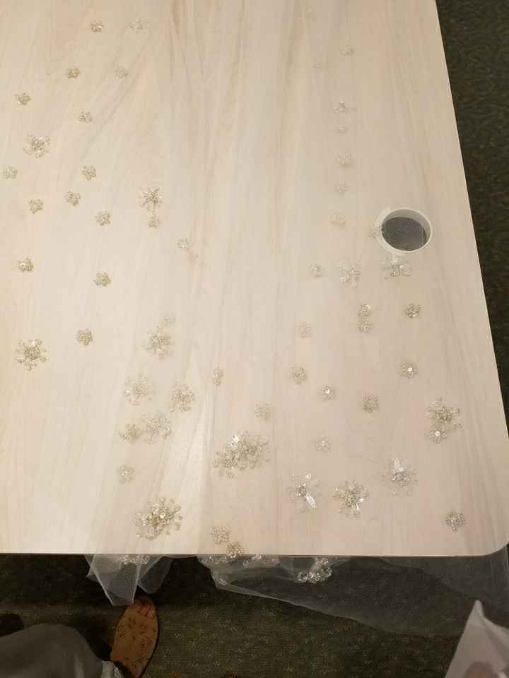 Veil bustle?