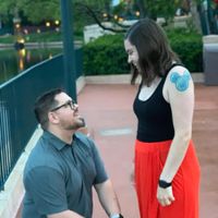 Proposal Disney World Smiling and Laughing