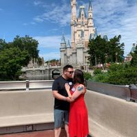 Disney World Castle Kissing Just Engaged