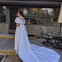 Is a cathedral veil necessary with a cathedral train - 1