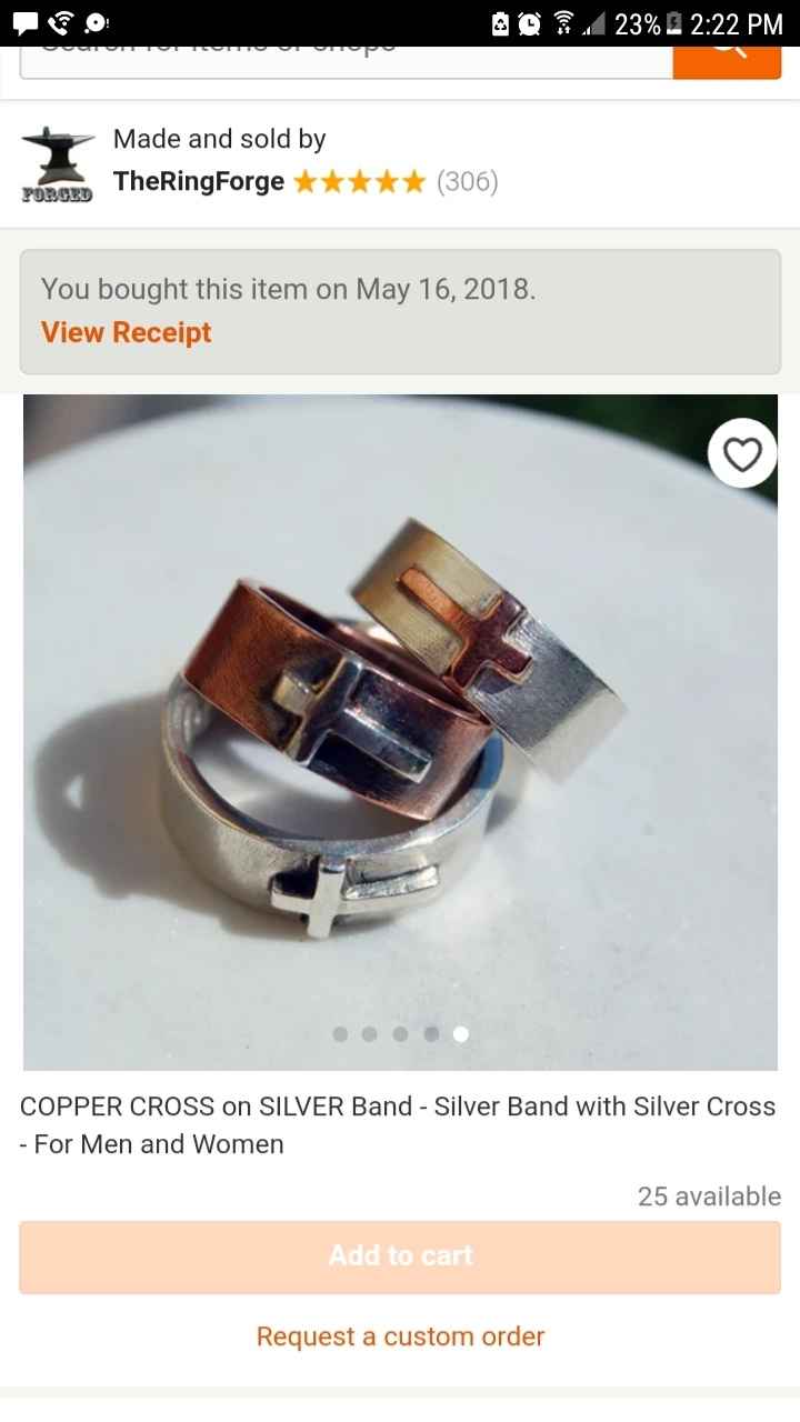Etsy or other online wedding rings? - 1