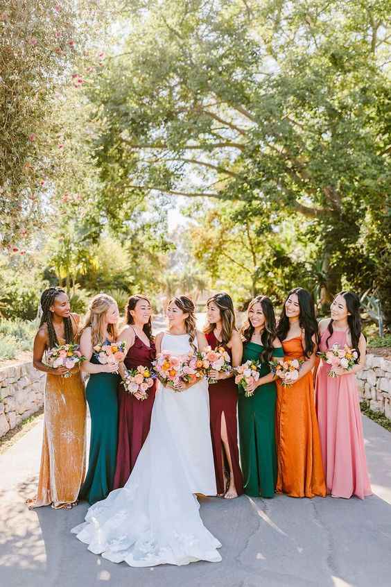 Insight for Wedding Party Mix-matched Colors - 1