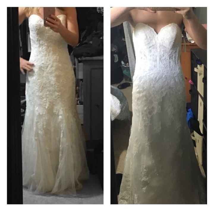 Alright ladies dress 1 or 2? This is my final decision!