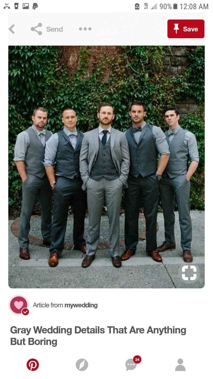 What should my groom and his grooms men wear?? ... And probably the bridesmaids - 2