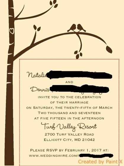 invitation wording for online RSVP wedding