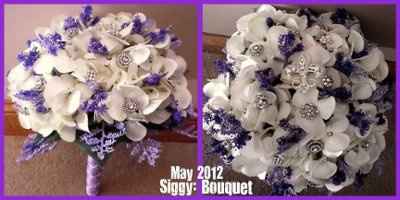 I have to have one of these!!! Brooch Bouquet with lots of BLING!
