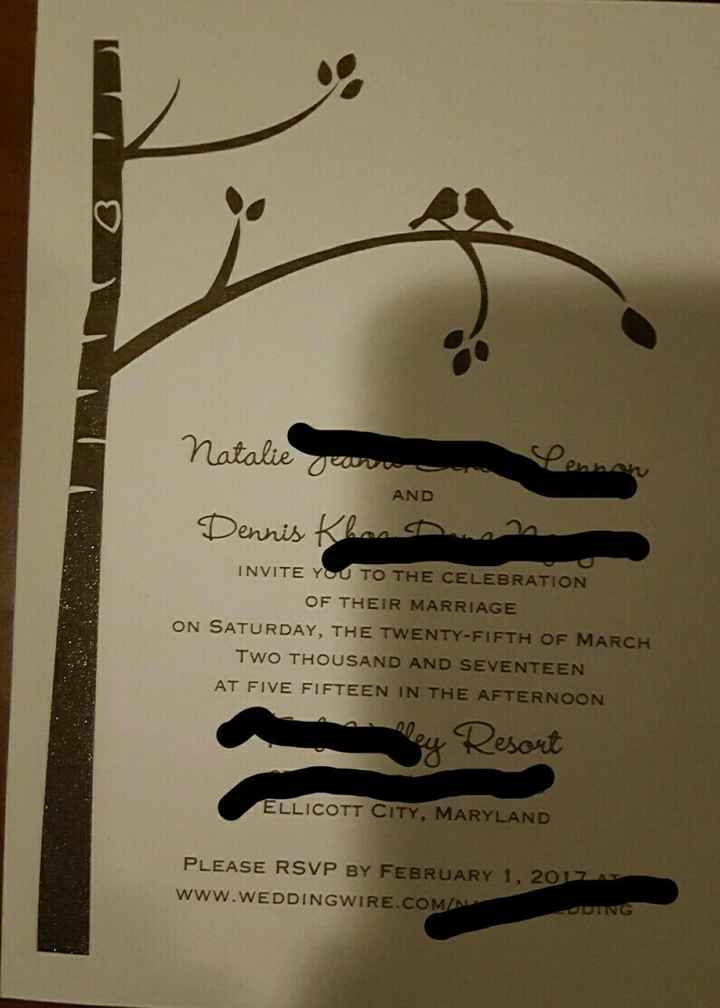 Show me your invitations!