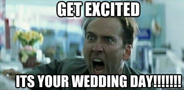 It's my wedding day!!!!