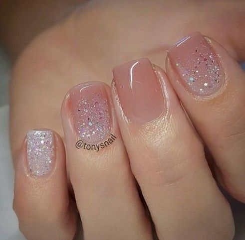 Nails with sparkle
