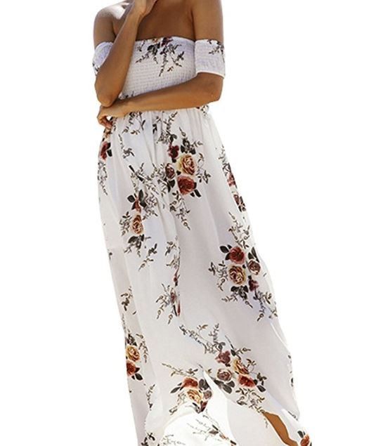 White floral dress