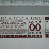 "ticket" invitation Help! - 1