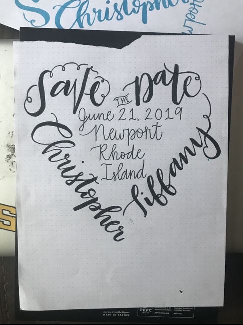 Envelopes for diy Save the Dates - 1