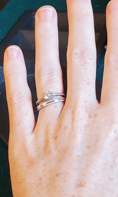 Wedding Ring: Engagement and Band 2