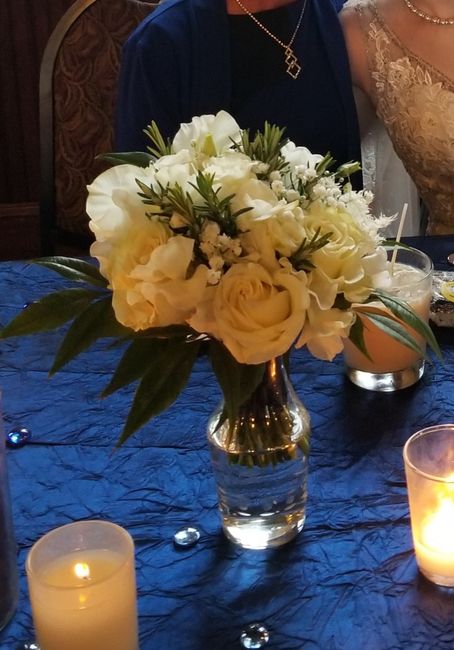 Bridal and Bridesmaid Bouquets on Sweetheart Table 3