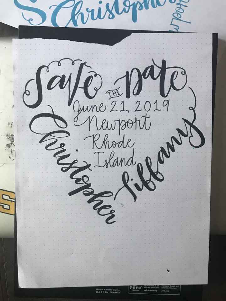 Envelopes for diy Save the Dates - 1