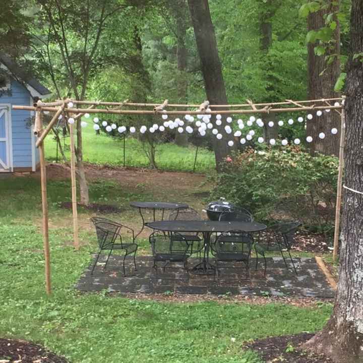 Need ideas to hang suspend lights without trees or structures Weddings Do It Yourself Wedding Forums WeddingWire