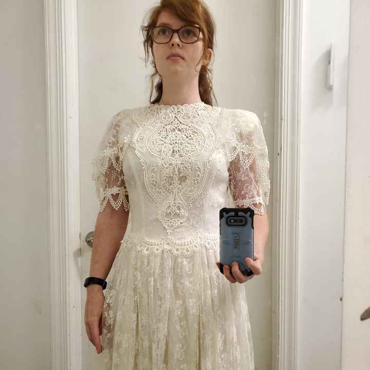Wearing my mother's wedding dress at rehearsal? - 2