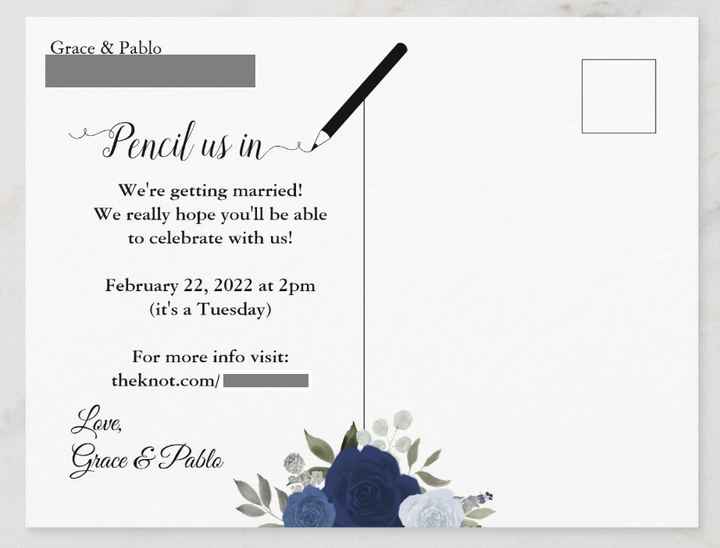 Save the dates and etiquette - 2