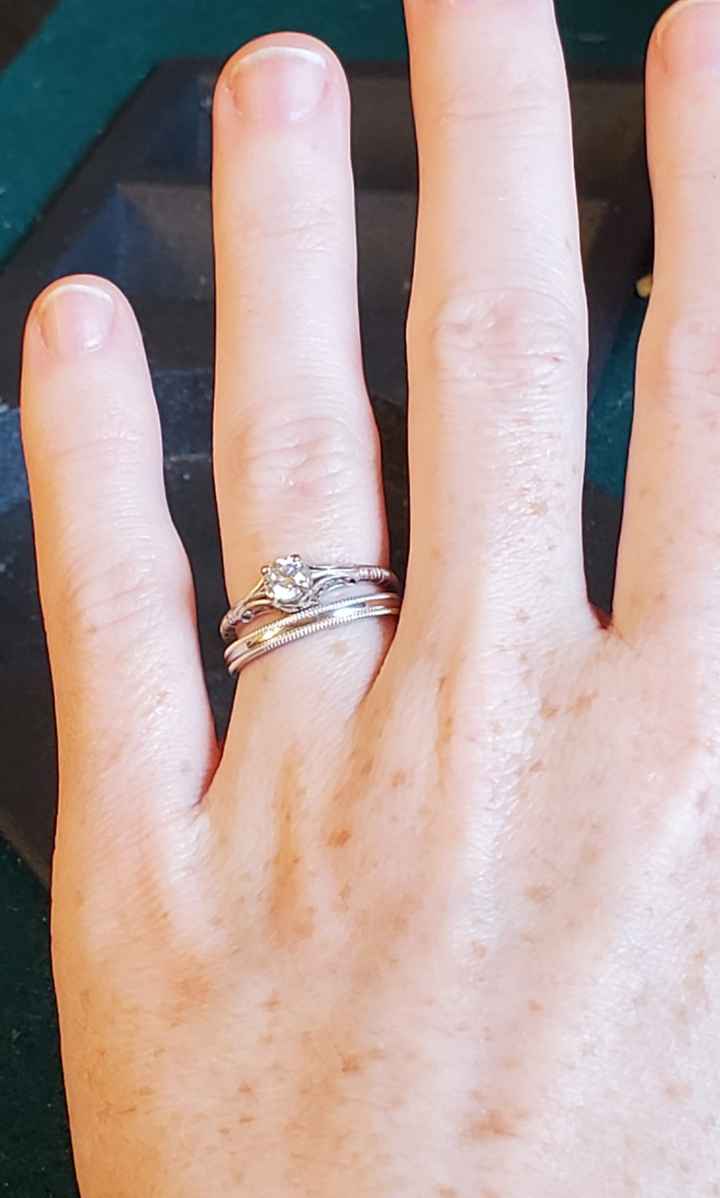 Wedding Ring: Engagement and Band - 1