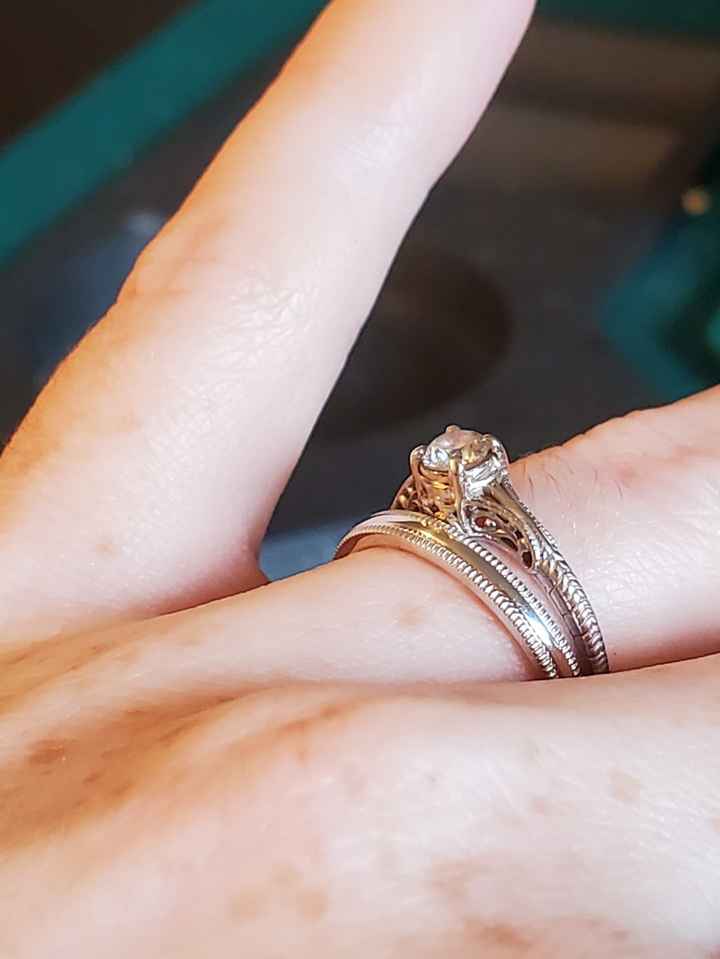 Wedding Ring: Engagement and Band - 2