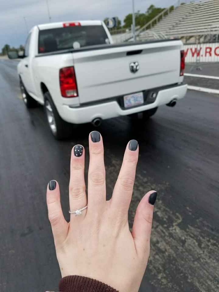 Heart shape engagement ring