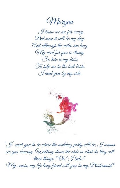 Disney bridesmaid/moh proposals 3