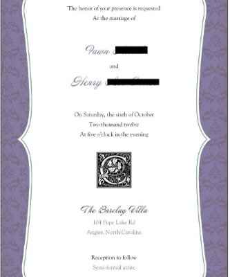 Vistaprint invite, how does it look??