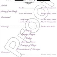 Wedding Program