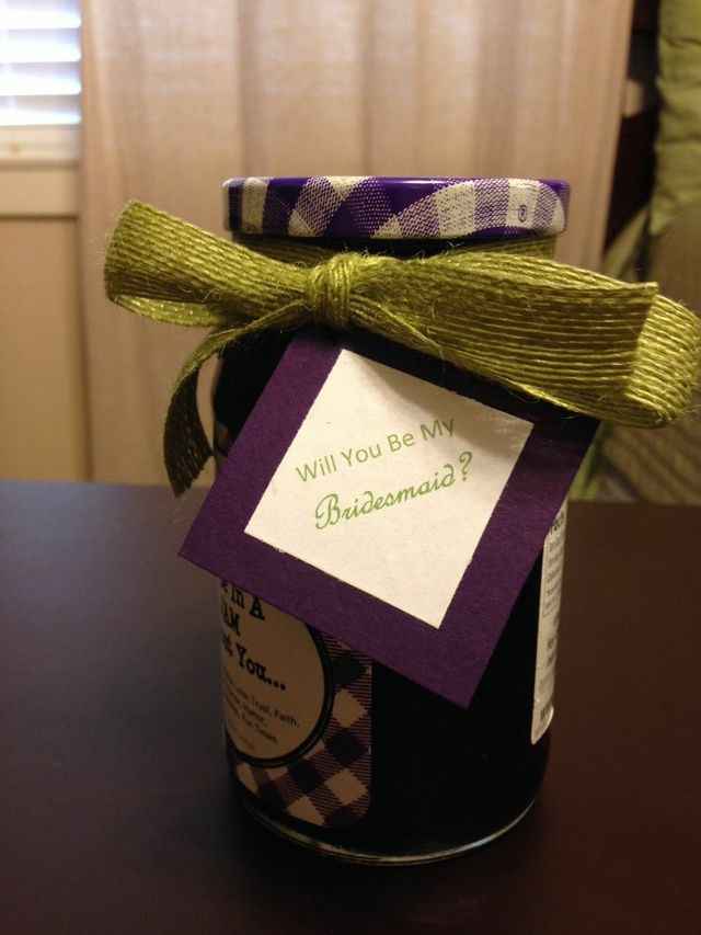 How did you "propose" to your Maid of Honor?