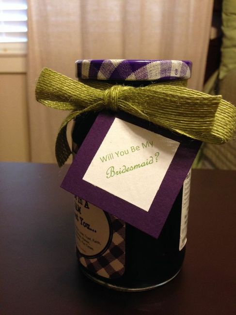 How did you "propose" to your Maid of Honor?