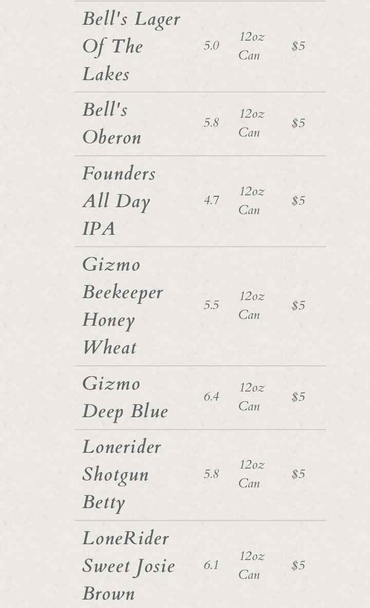 Beer options (slightly pic heavy) - 3