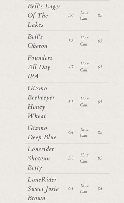 Beer options (slightly pic heavy) - 3