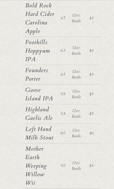 Beer options (slightly pic heavy) - 4