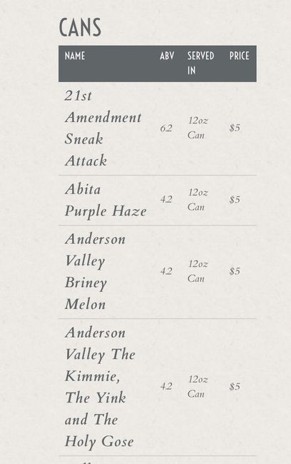 Beer options (slightly pic heavy) - 5