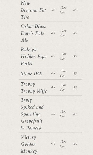 Beer options (slightly pic heavy) - 6