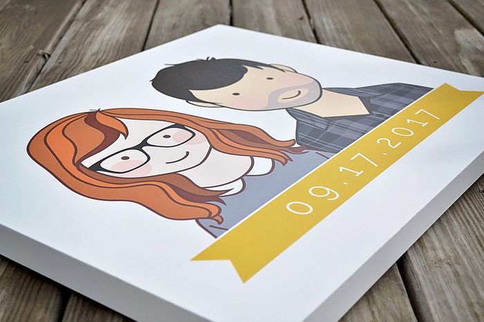 My guestbook canvas was just delivered!
