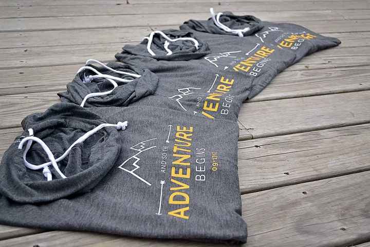 Finished making my bridesmaids hoodies today!