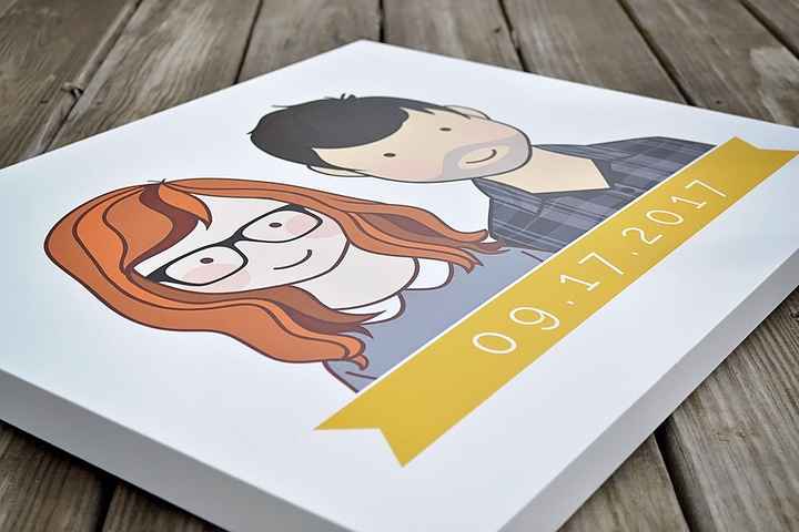 My guestbook canvas was just delivered!