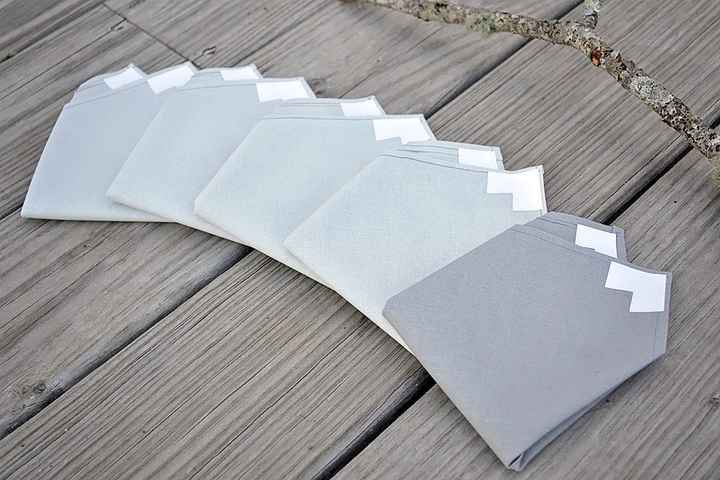 When linen pocket squares are outrageously expensive so you make your own